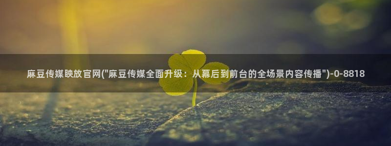 麻豆视频 内容视频